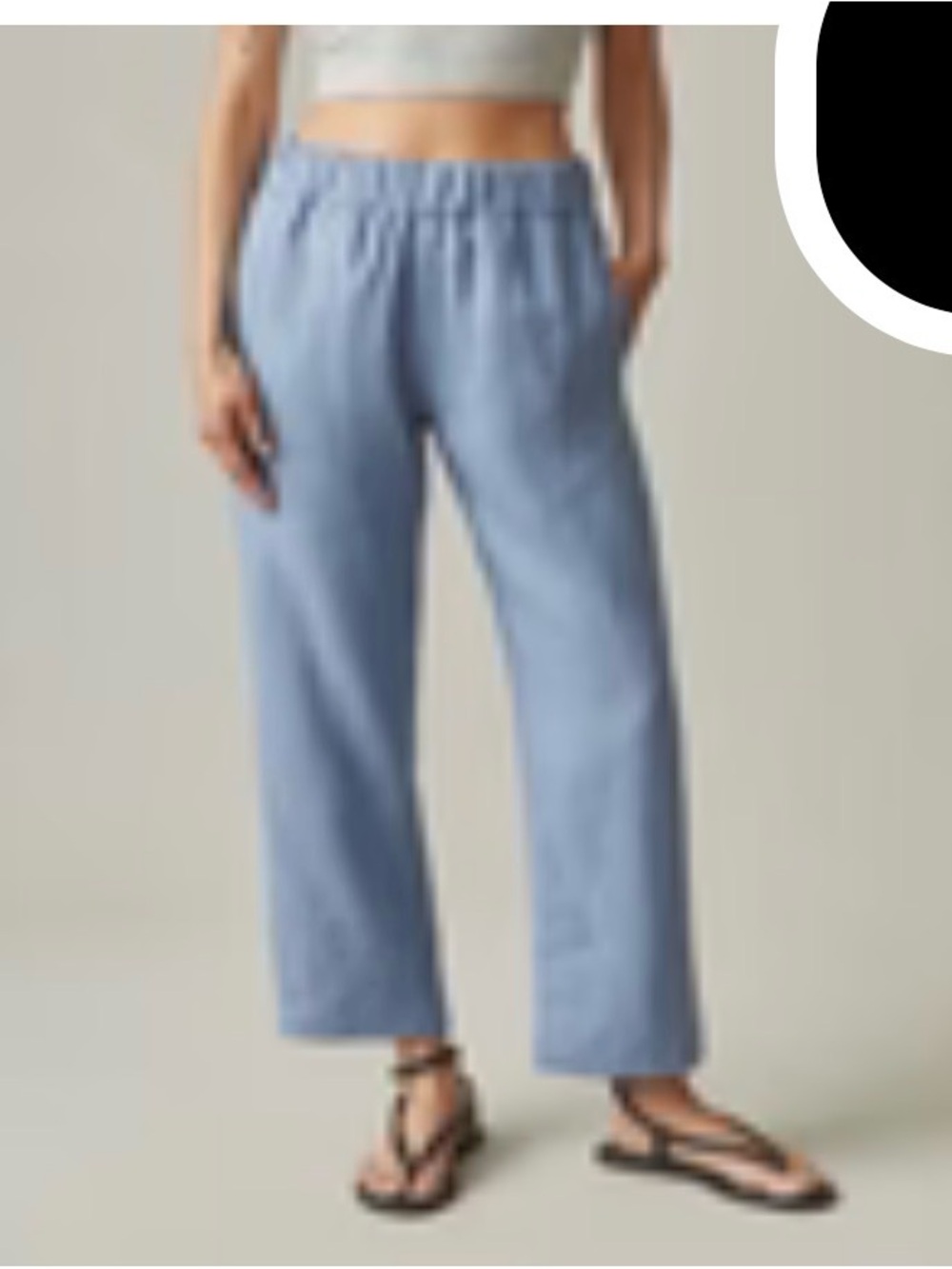 American Giant Easy Linen pant, Size XL, chambray